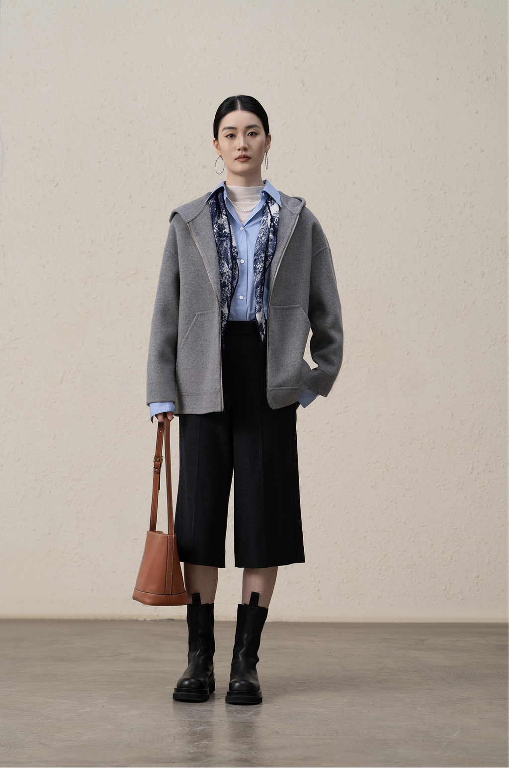 Ffluffy And Soft Wool Cashmere Double-sided Coat