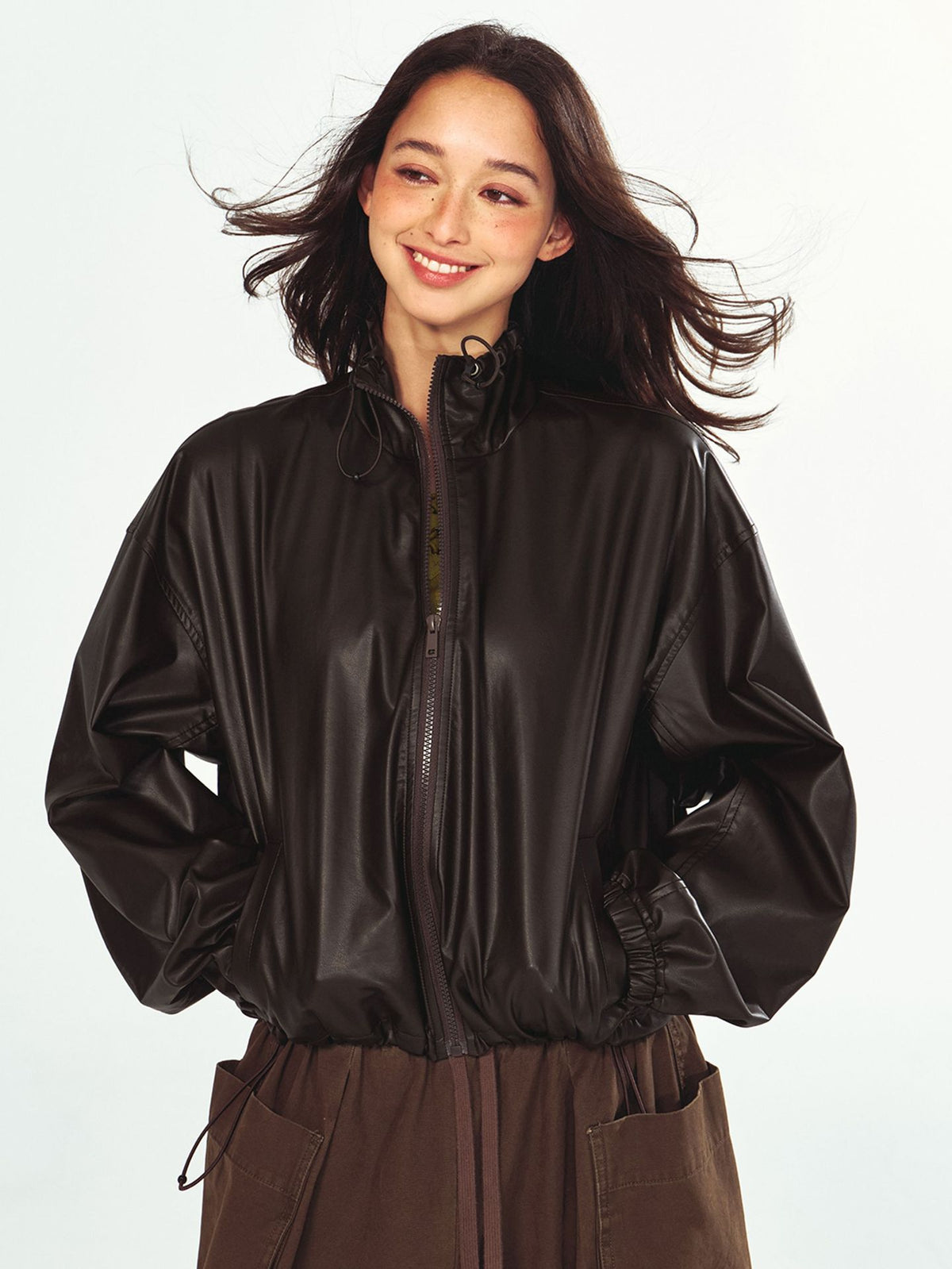 Lightweight Stylish Faux Leather Jacket