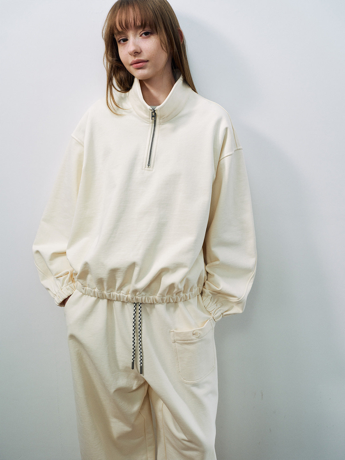 Casual Half Zipper Sweatshirt