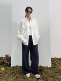 Linen Single-Breasted Loose Long-Sleeve Shirt