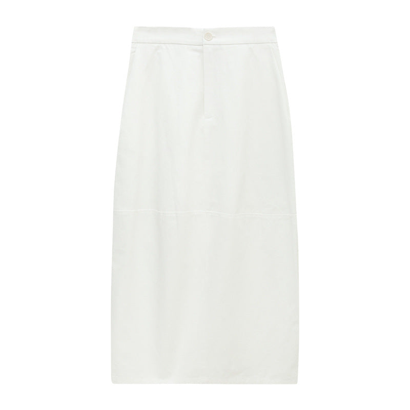Solid Bubble Maxi Skirt