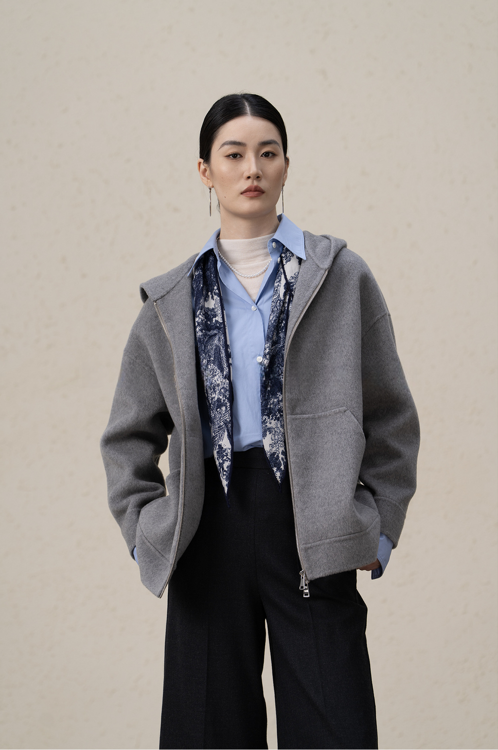 Ffluffy And Soft Wool Cashmere Double-sided Coat