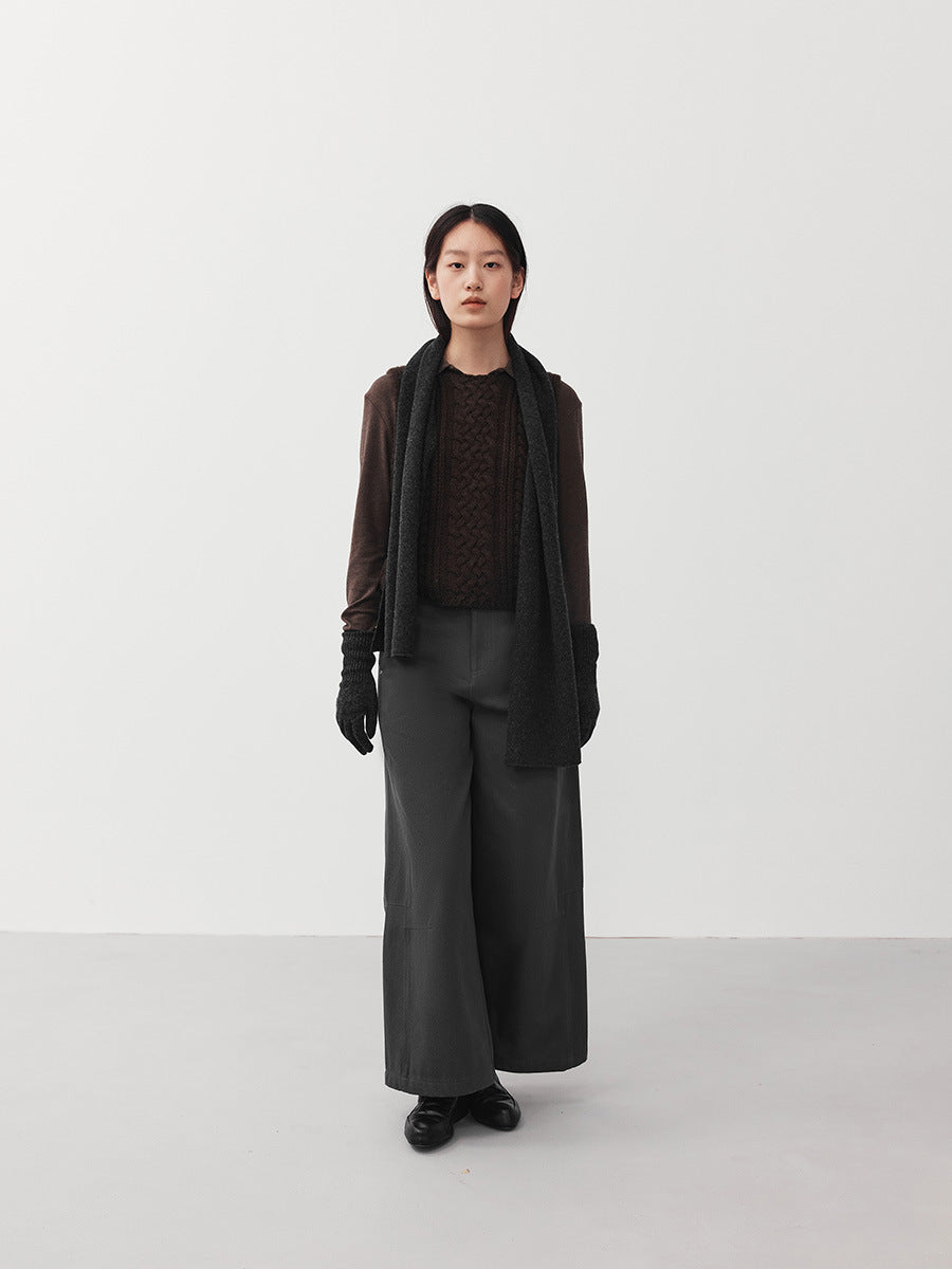 High Waist Wide Leg Utility Pants