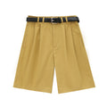 Cotton Pleated Versatile Casual Shorts