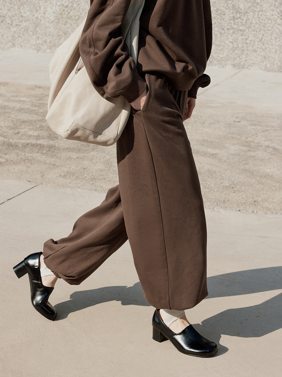 Relaxed Straight-Leg Sweatpants