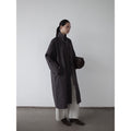 Belted Button-Front Longline Trench Coat