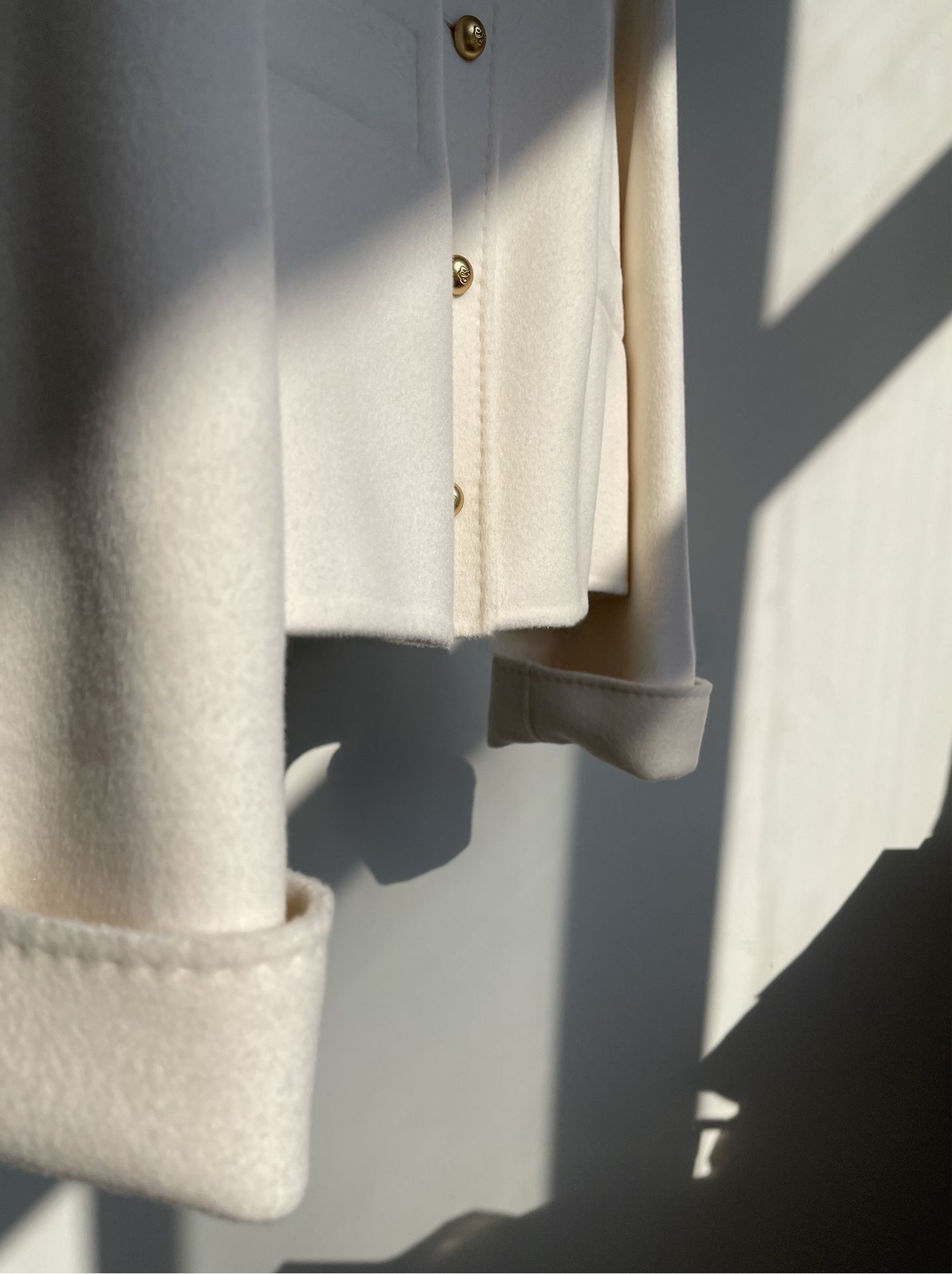 Double-sided Cashmere & Wool Short Coat