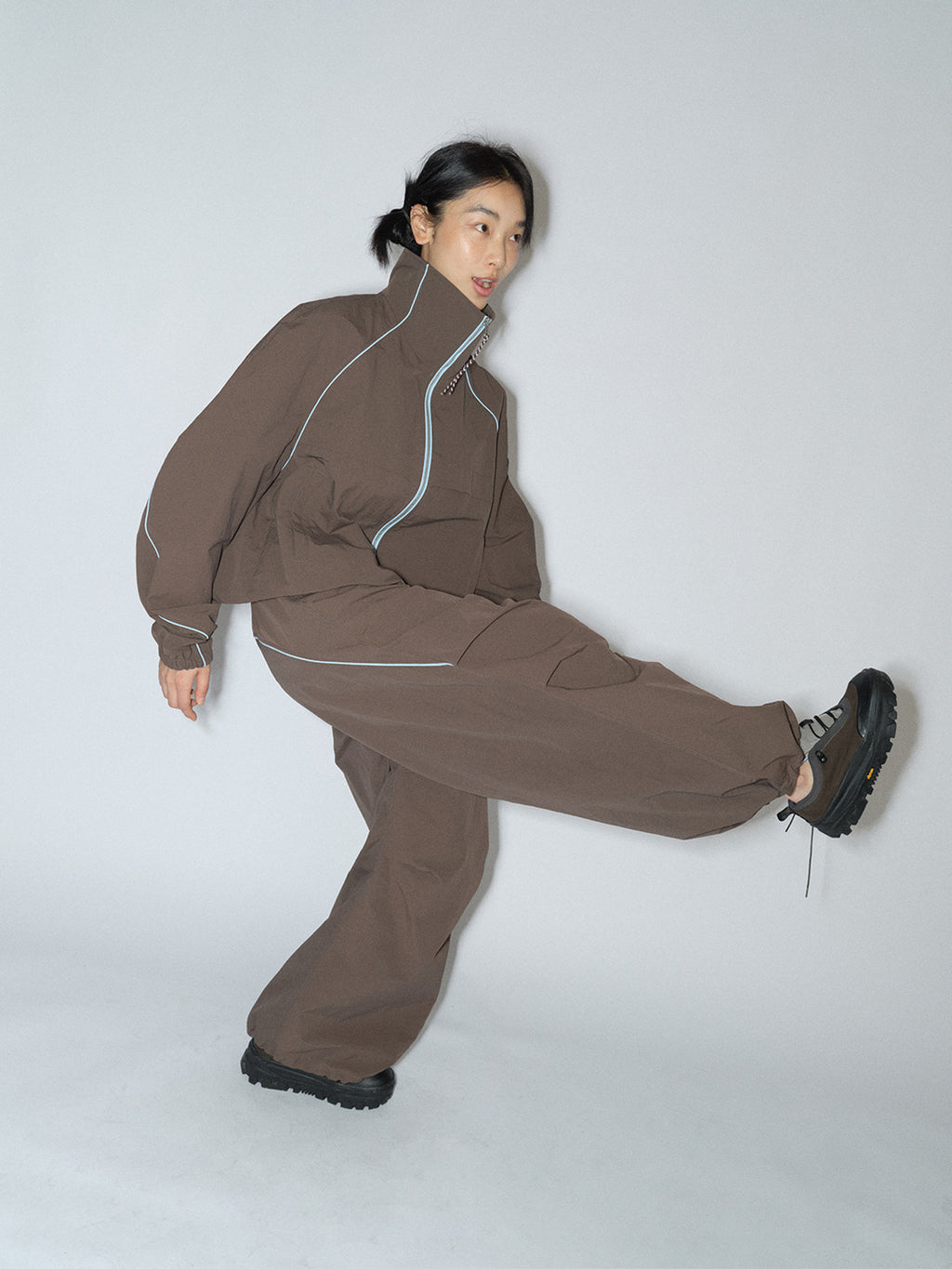 Adjustable Waist Nylon Sports Pants