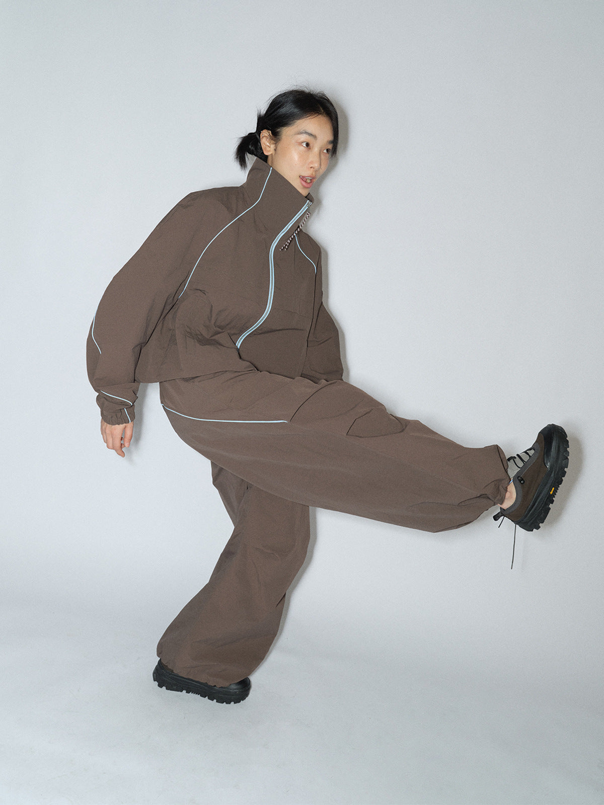 Adjustable Waist Nylon Sports Pants