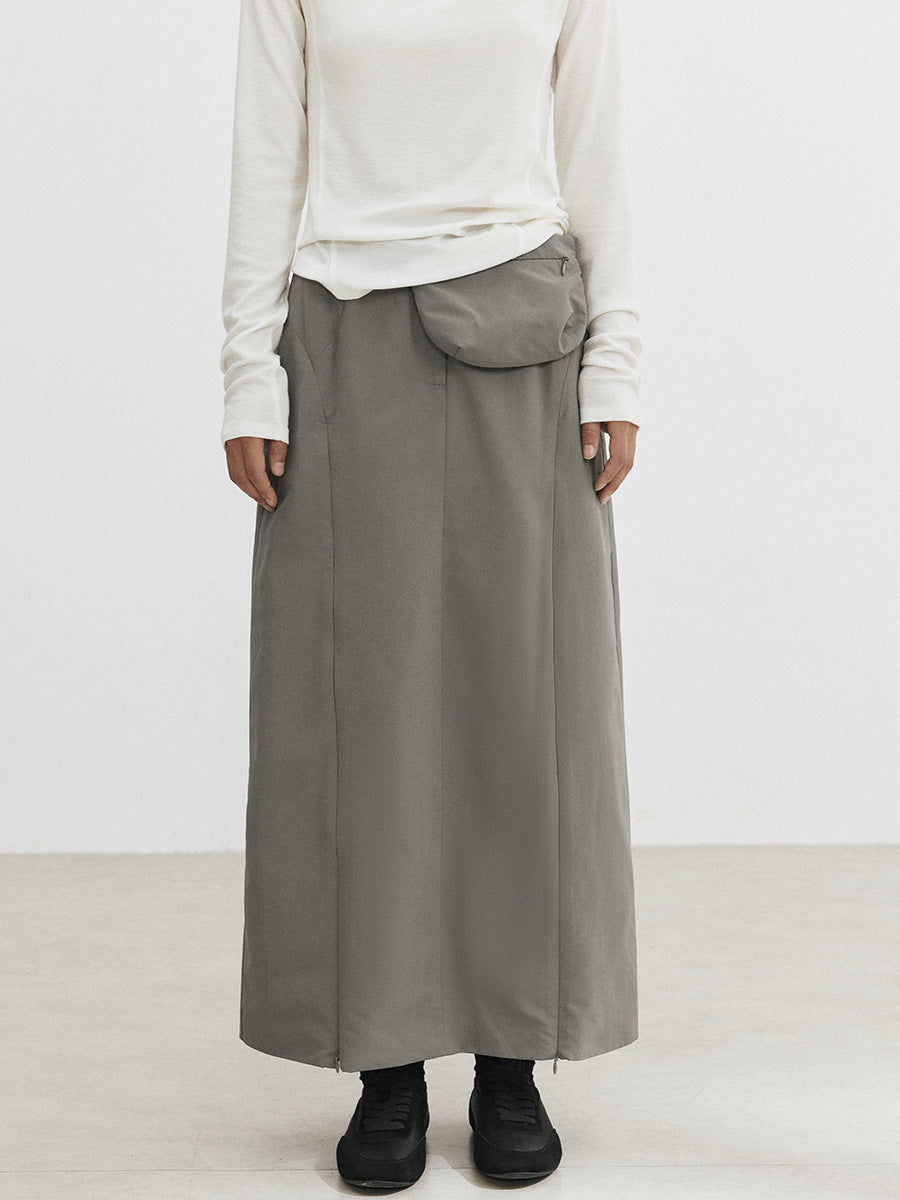 Waist Bag A-Line Maxi Skirt