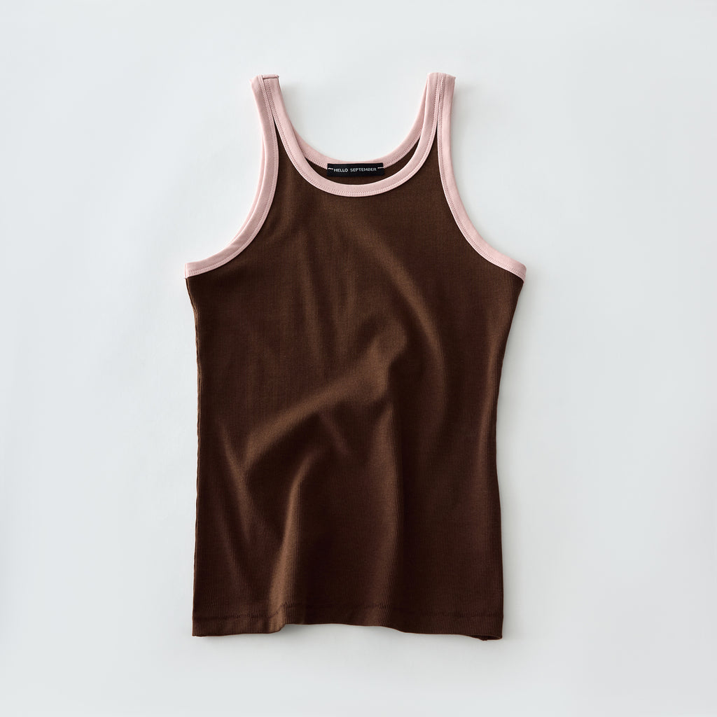Layered Color-Blocking Casual Tank Top