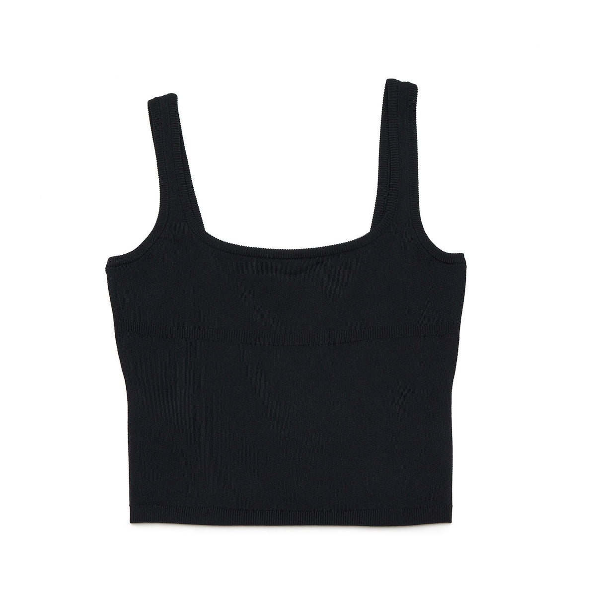 Knit Stretch Basic Square Neck Tank Top