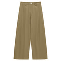 Cotton Smooth Straight-Leg Casual Pants