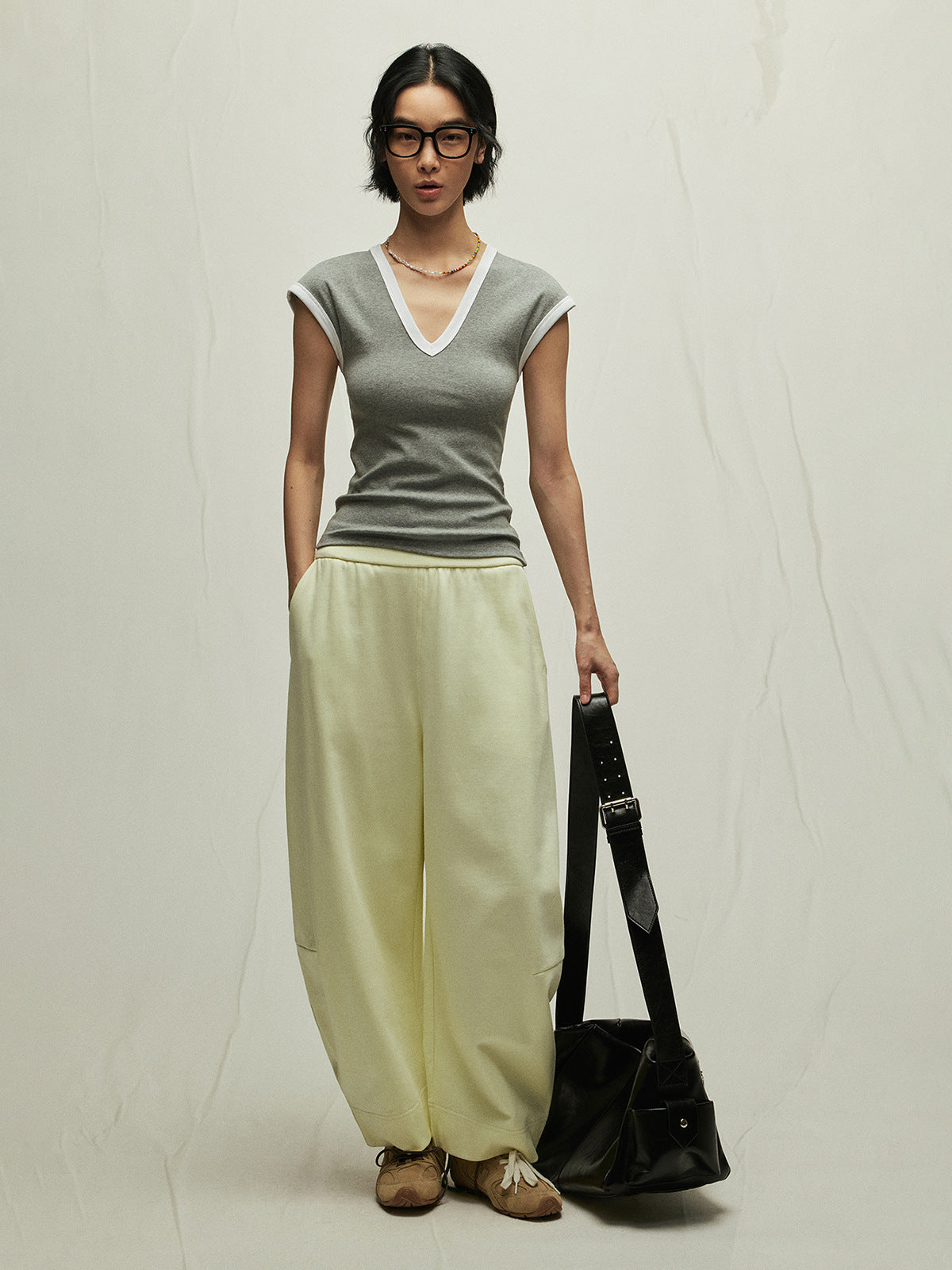 Comfortable Baggy Low-Rise Cotton Sweatpants