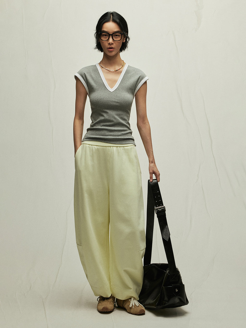 Comfortable Baggy Low-Rise Cotton Sweatpants
