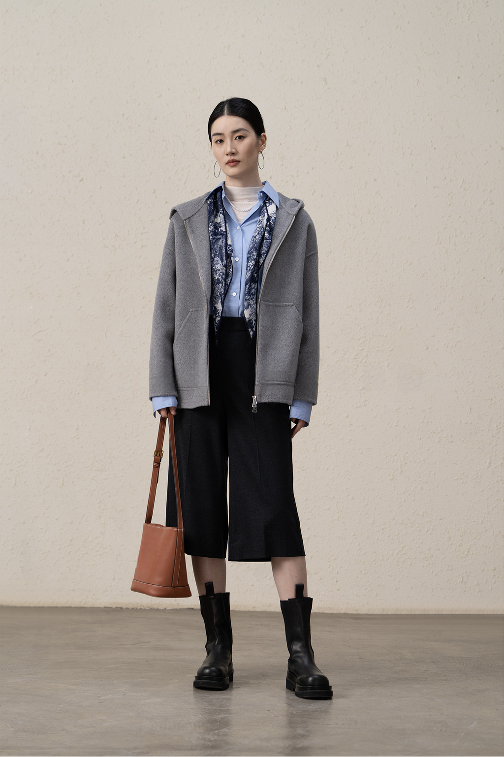 Ffluffy And Soft Wool Cashmere Double-sided Coat