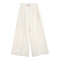 Relaxed Pleated Wide-Leg Linen Pants