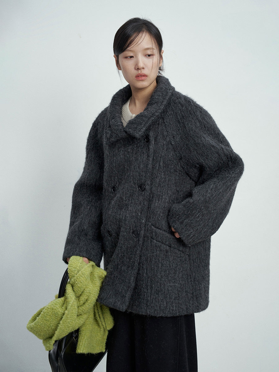 Double-Breasted Wool Coat