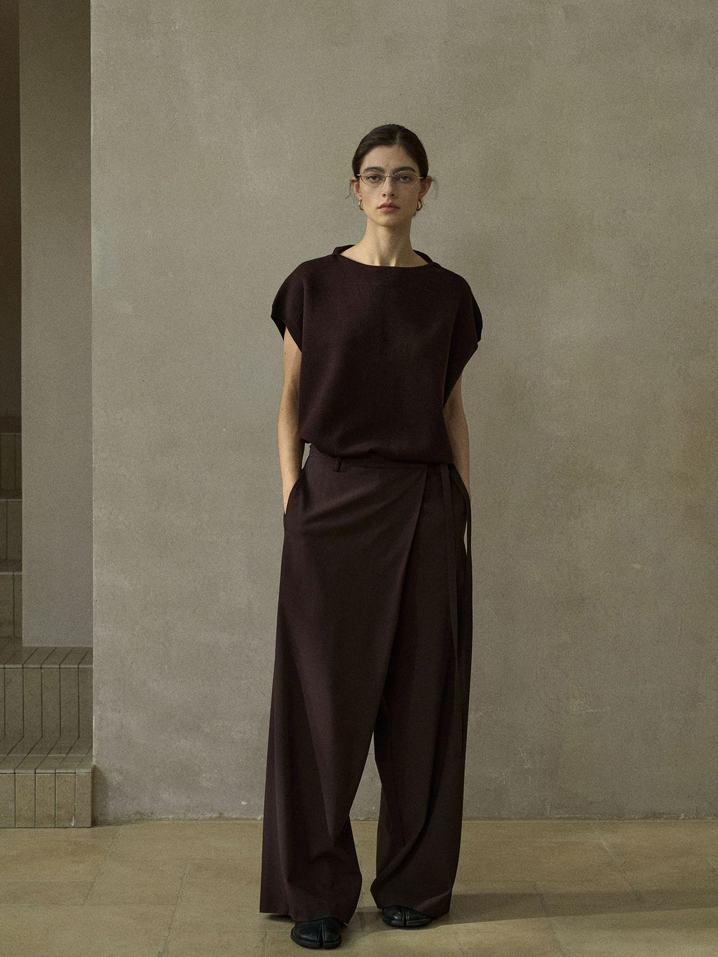 Merino Wool Fashionable Versatile Knitted Top