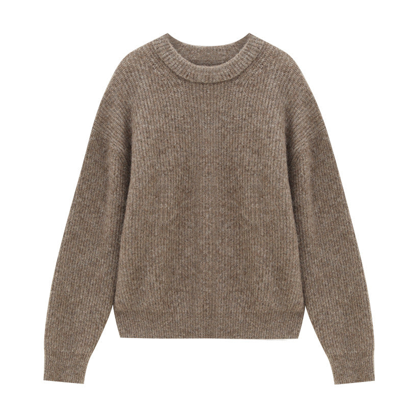 Round Neck Mohair Sweater
