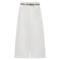 Elegant Combed Cotton Versatile Straight-Leg Pants