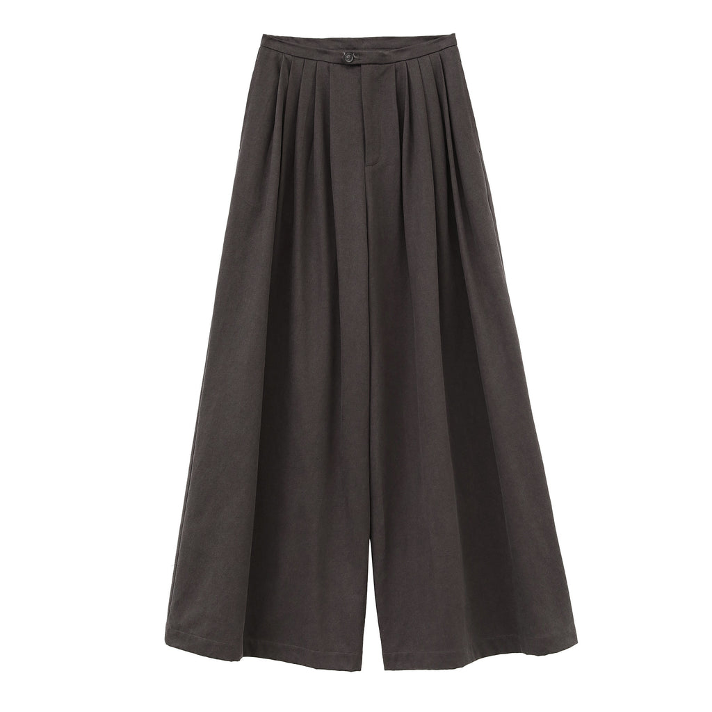 Wide-Leg Drape Pants