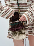 Handwoven Paired Crossbody Shoulder Phone Bag