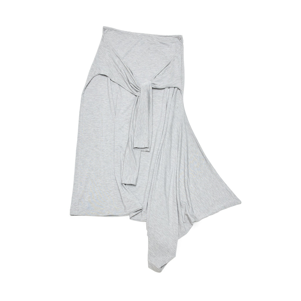 Breathable Stretch Strap Irregular Midi Skirt