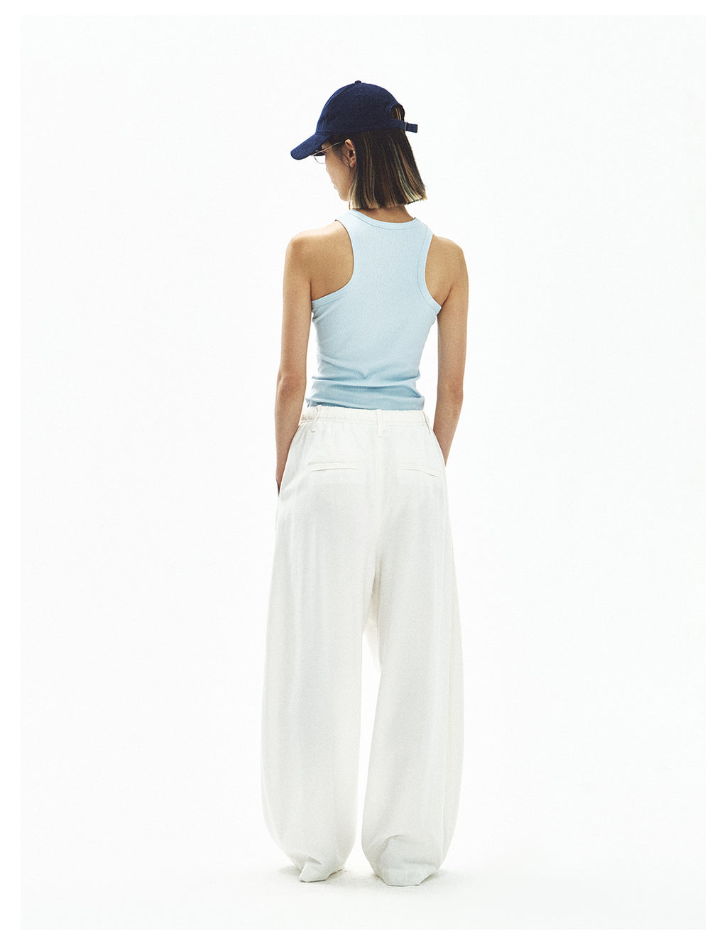 Comfortable Drape Drawstring Elastic Waist Casual Pants