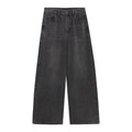 Washed Wide-Leg High Waisted Jeans