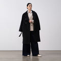Merino Wool Fluffy Belted Long Coat