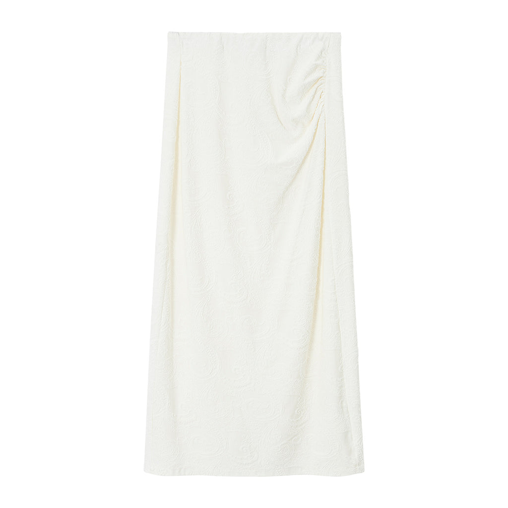 Paisley Jacquard Embroidered Maxi Skirt