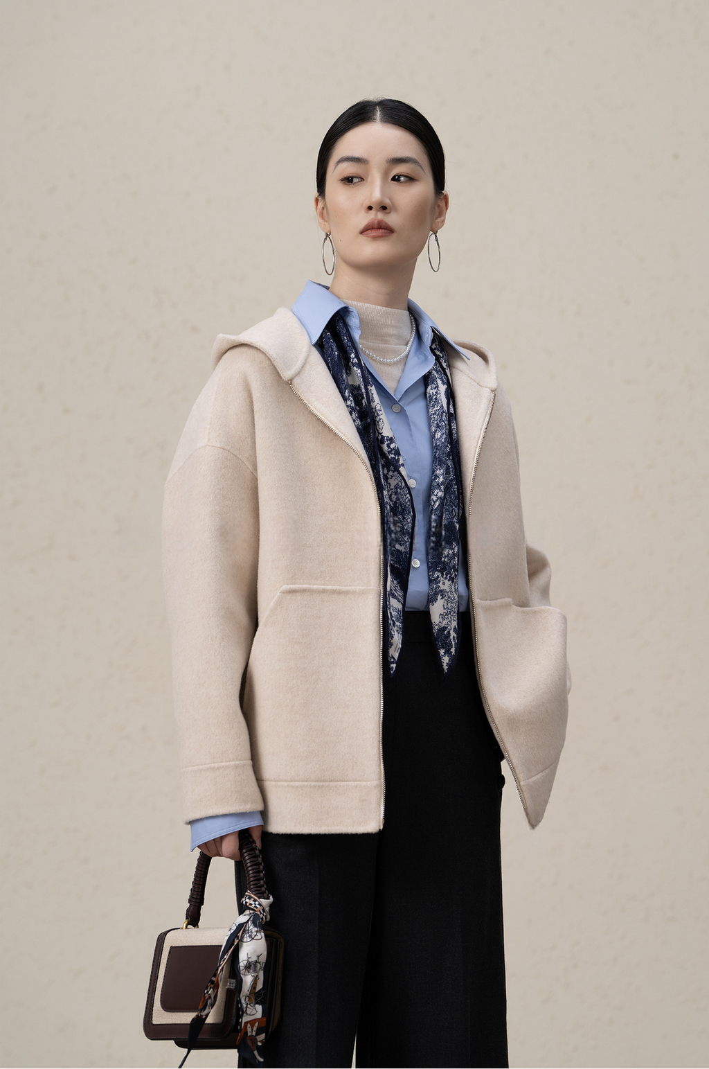 Ffluffy And Soft Wool Cashmere Double-sided Coat