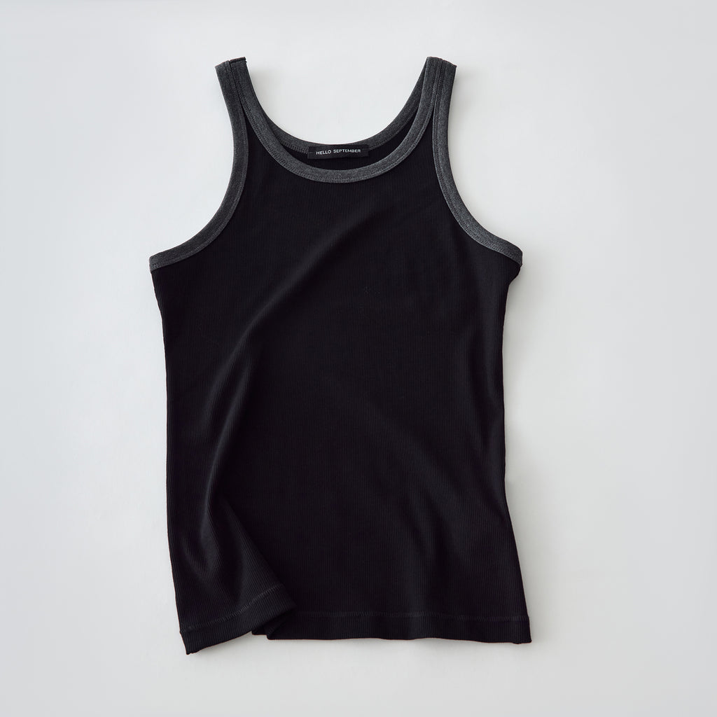 Layered Color-Blocking Casual Tank Top