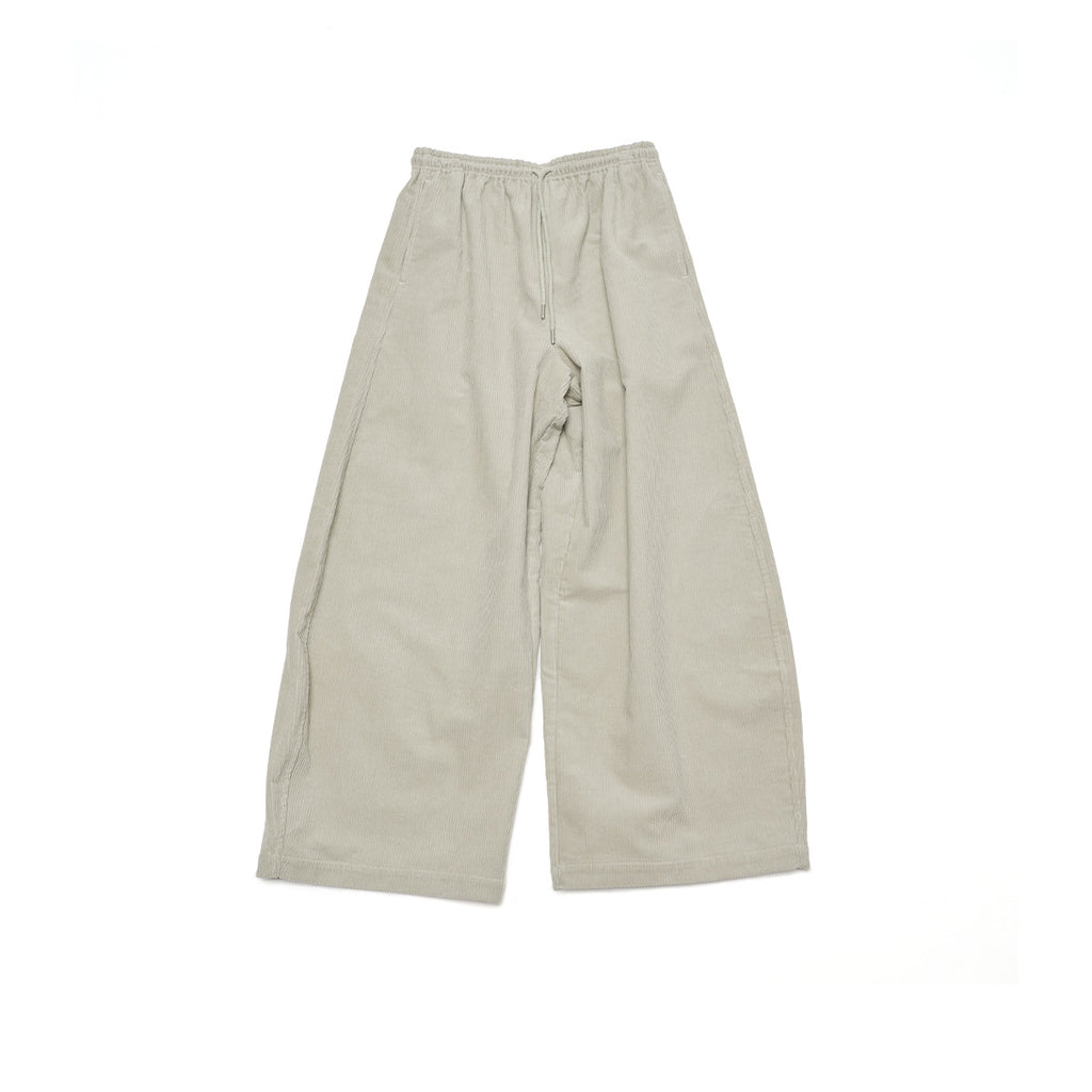 High Waist Lace-up Corduroy Long Pants