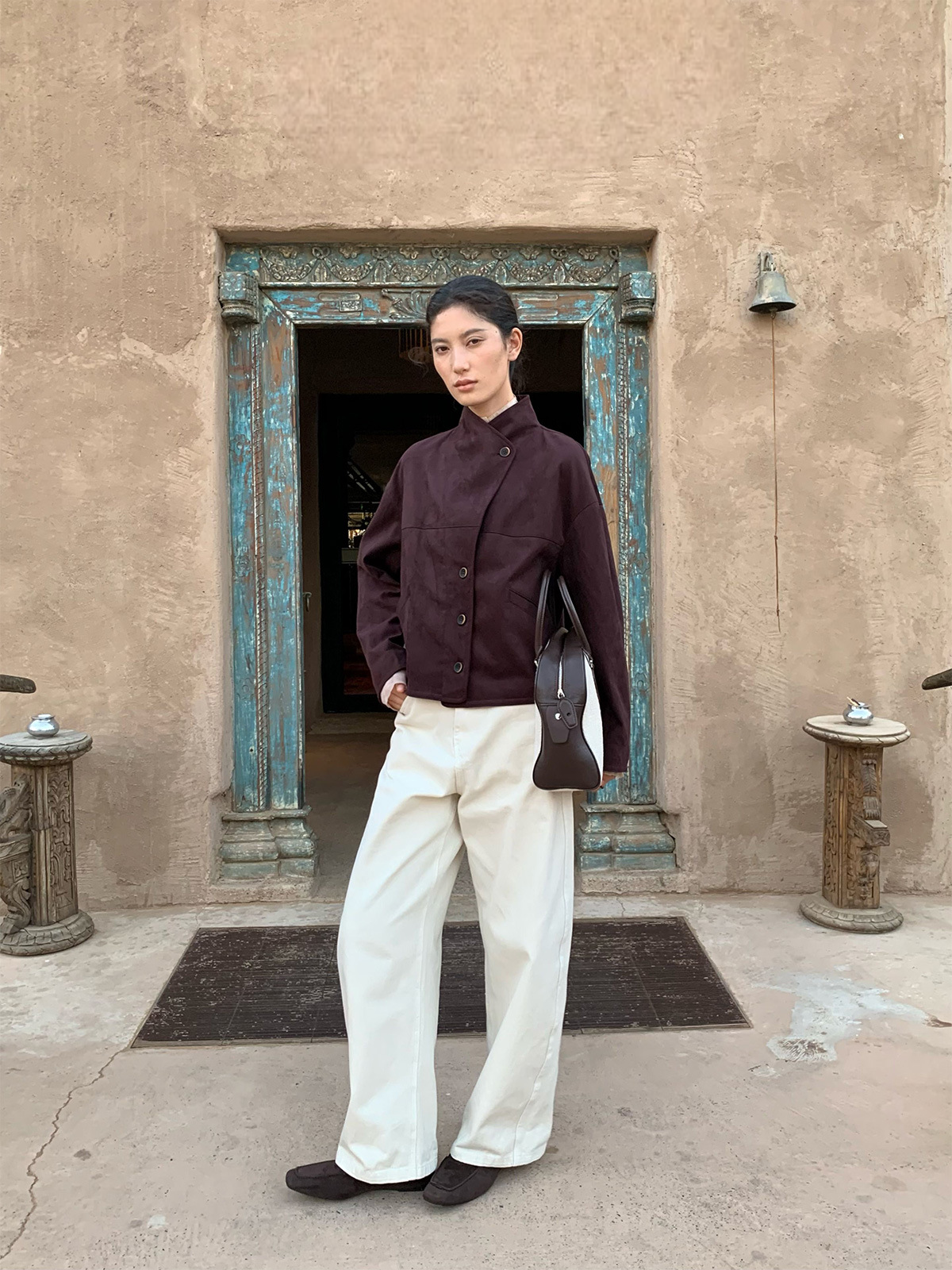 Straight-Leg Casual Pants
