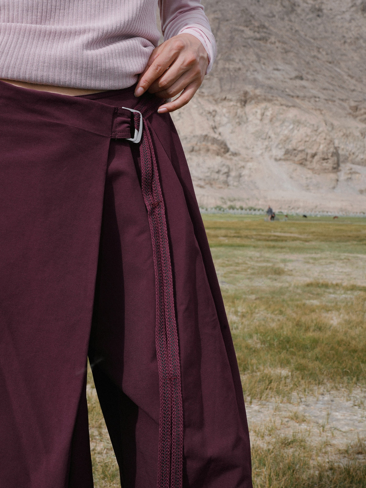 Wrap-Up Casual Loose Wide-Leg Pants