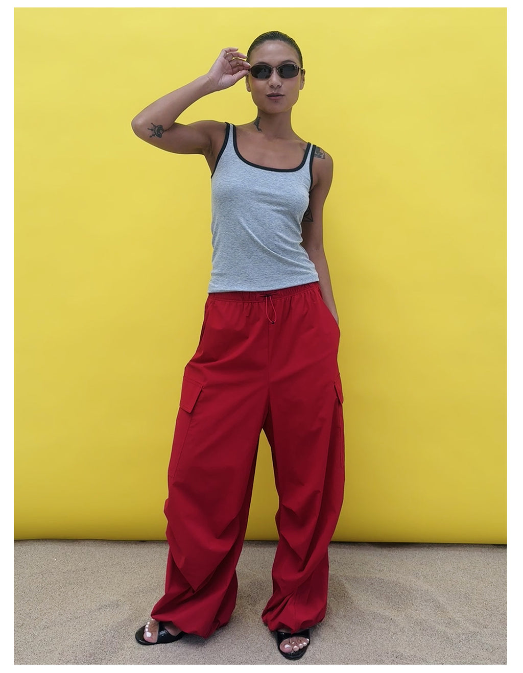 Cooling Sporty Elastic Waist Casual Pants