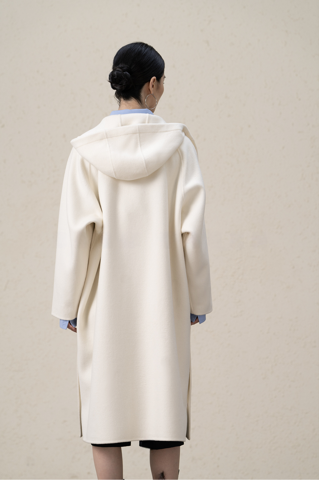 Merino Wool Cashmere Long Coat