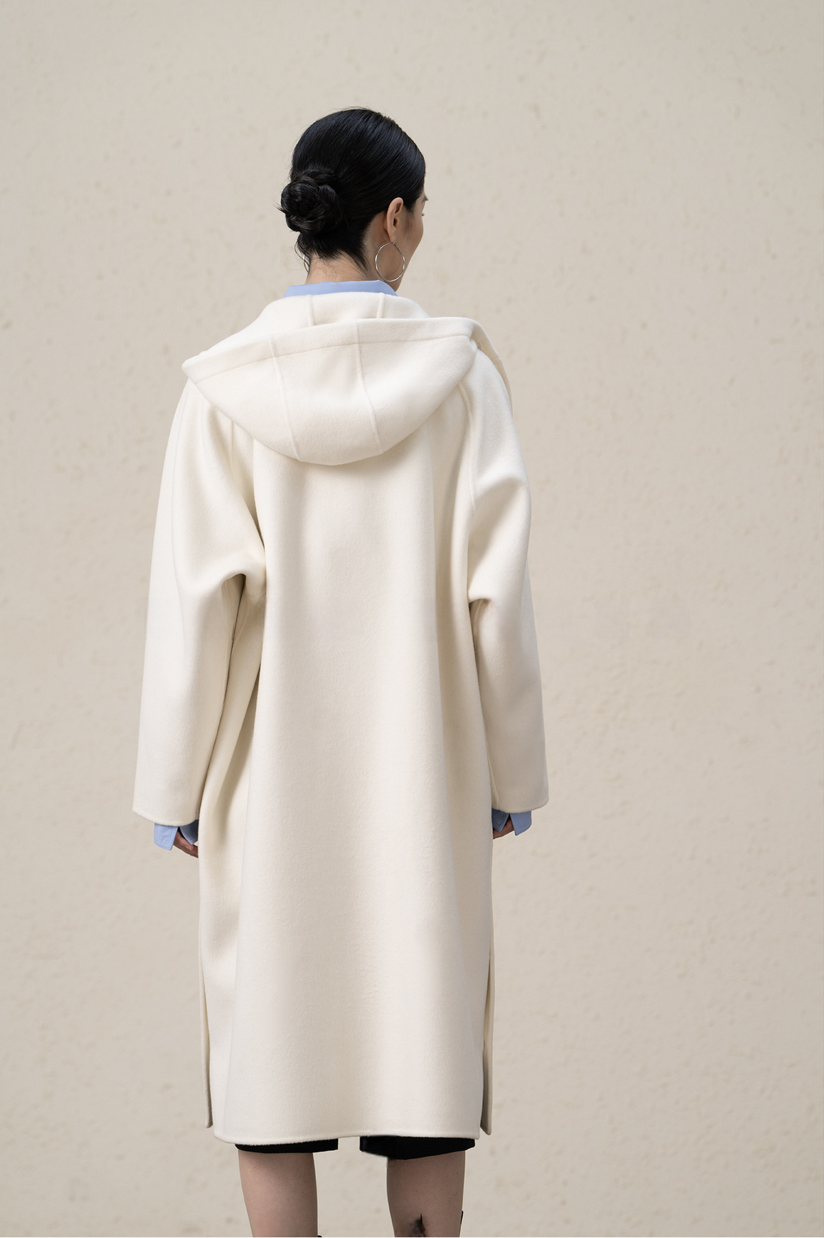 Merino Wool Cashmere Long Coat