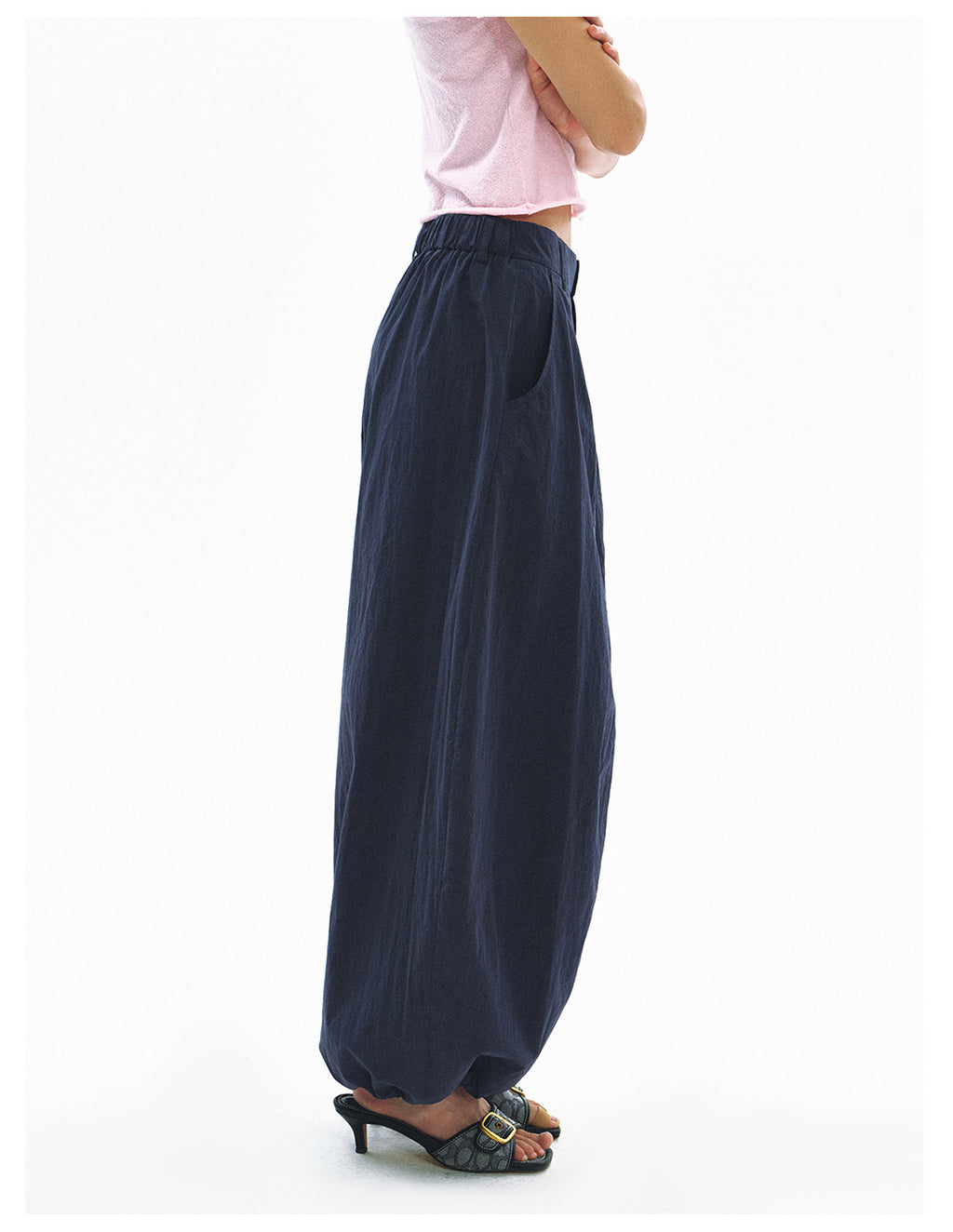 Super Baggy High-Waisted Parachute Pants