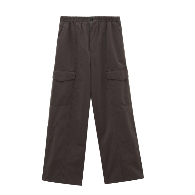 High Waist Utility Straight Leg Cargo Pants