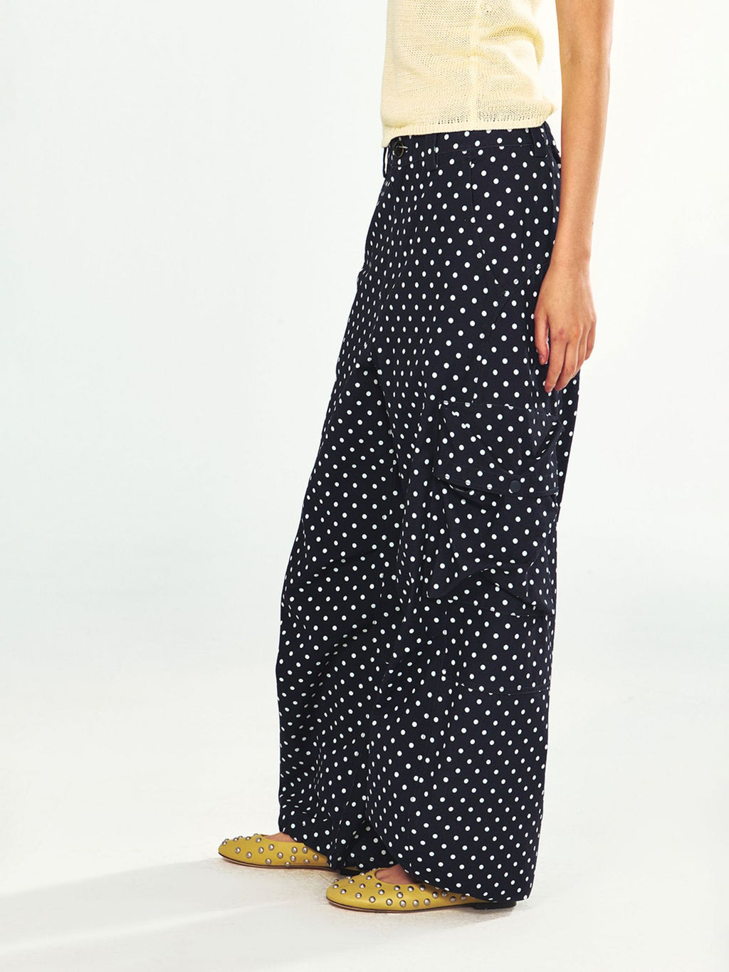 Polka Dot Versatile Cargo Pants