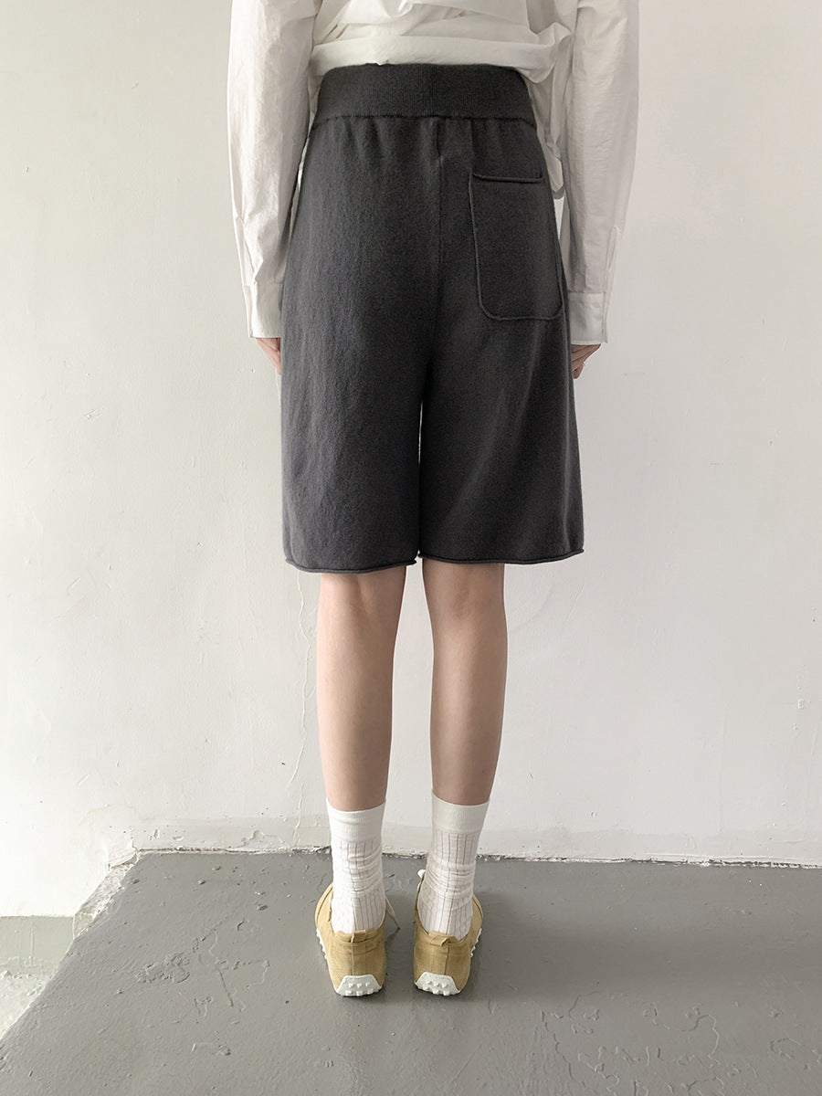 100% Wool Knee-Length Shorts