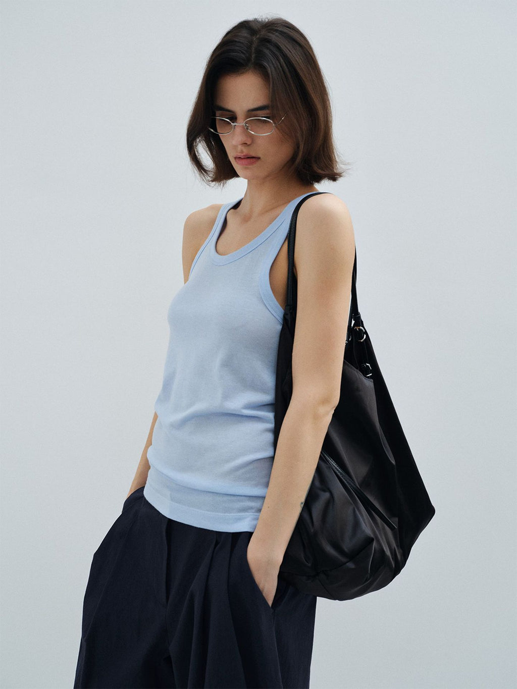 U-Shaped Crew Neck Tank Top