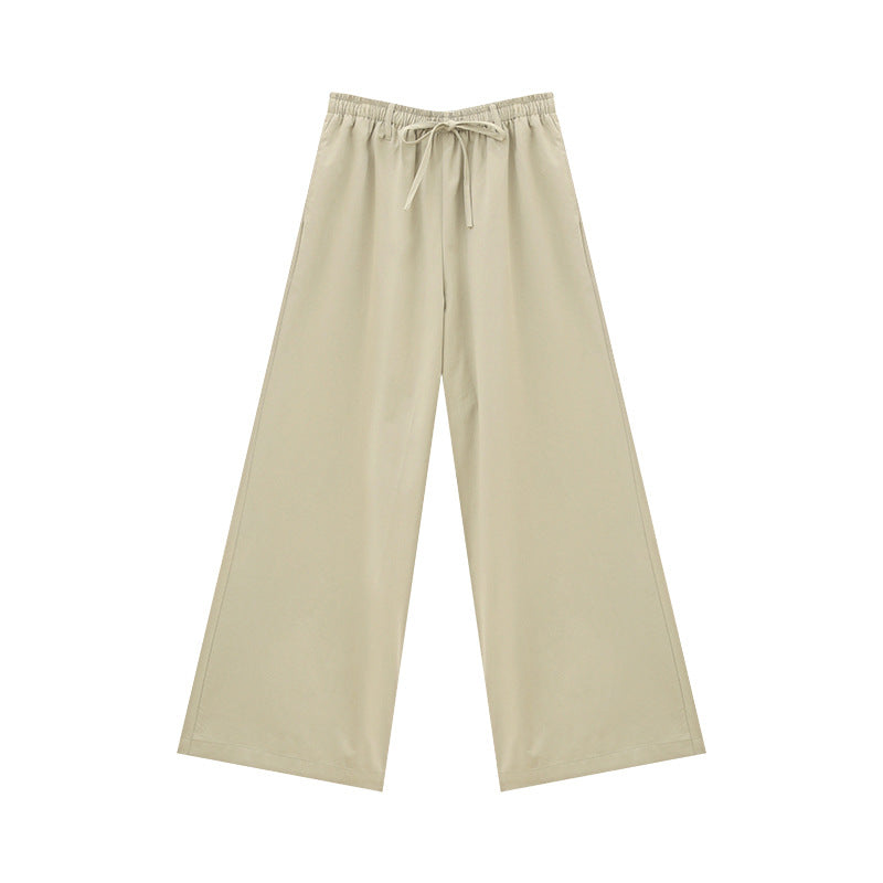 Drawstring Wide Leg Pants