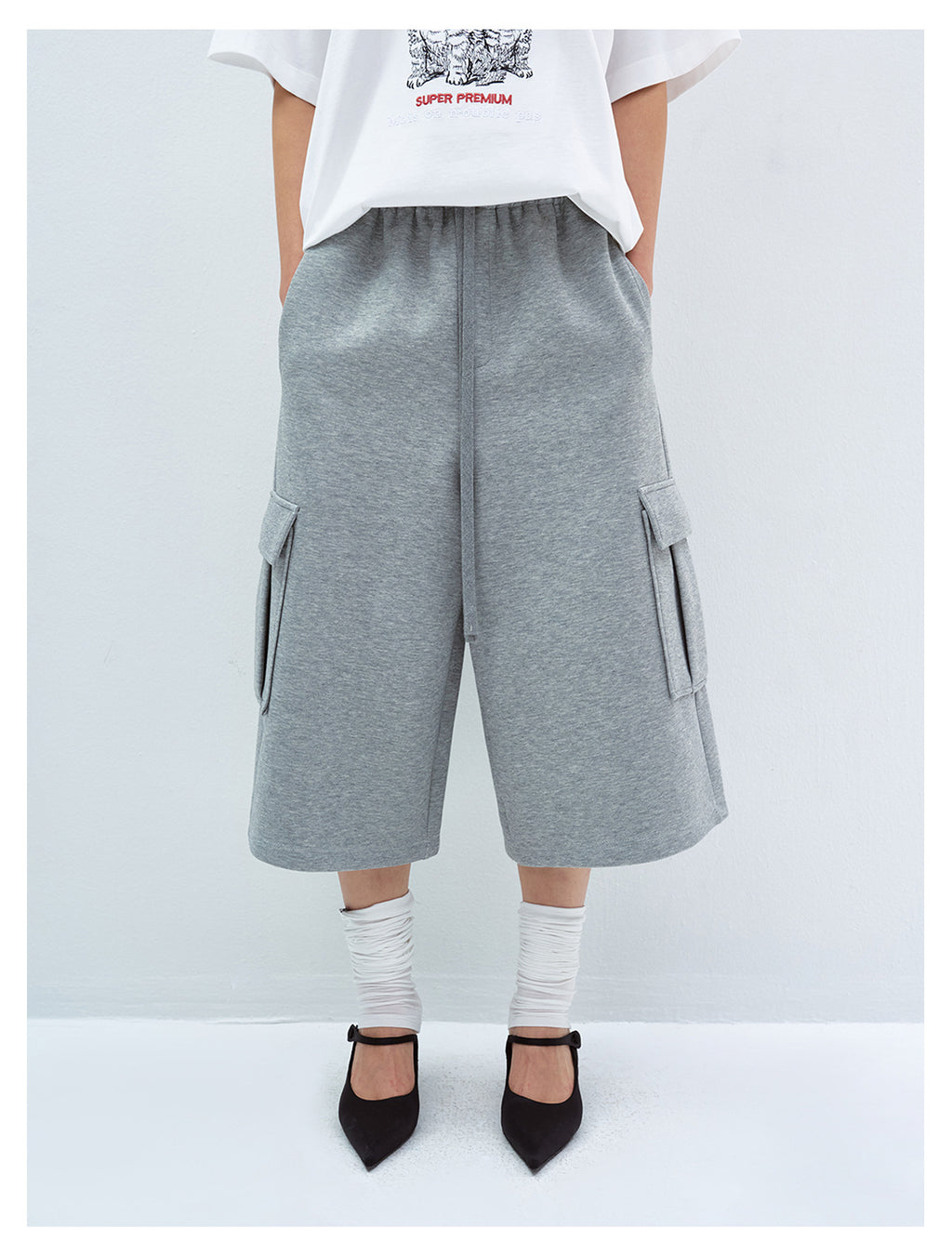 Air Cotton Cargo Sweat Shorts