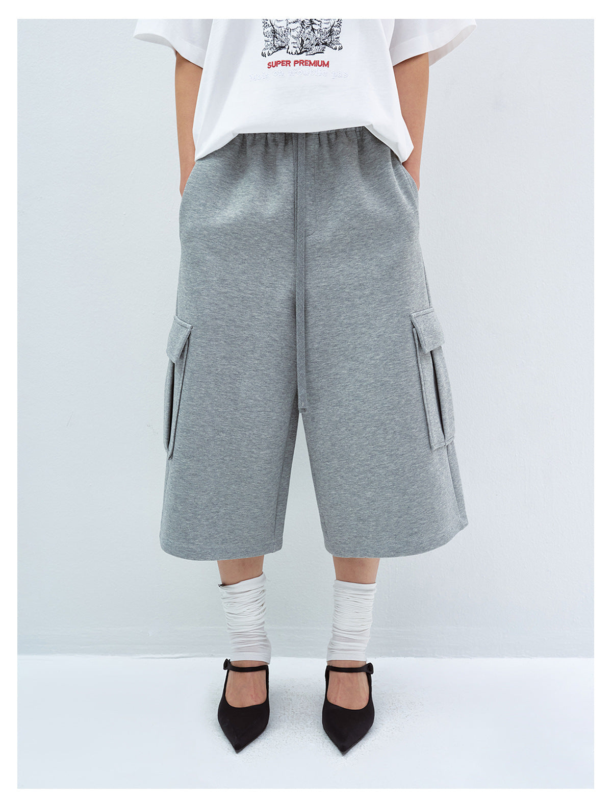 Air Cotton Cargo Sweat Shorts