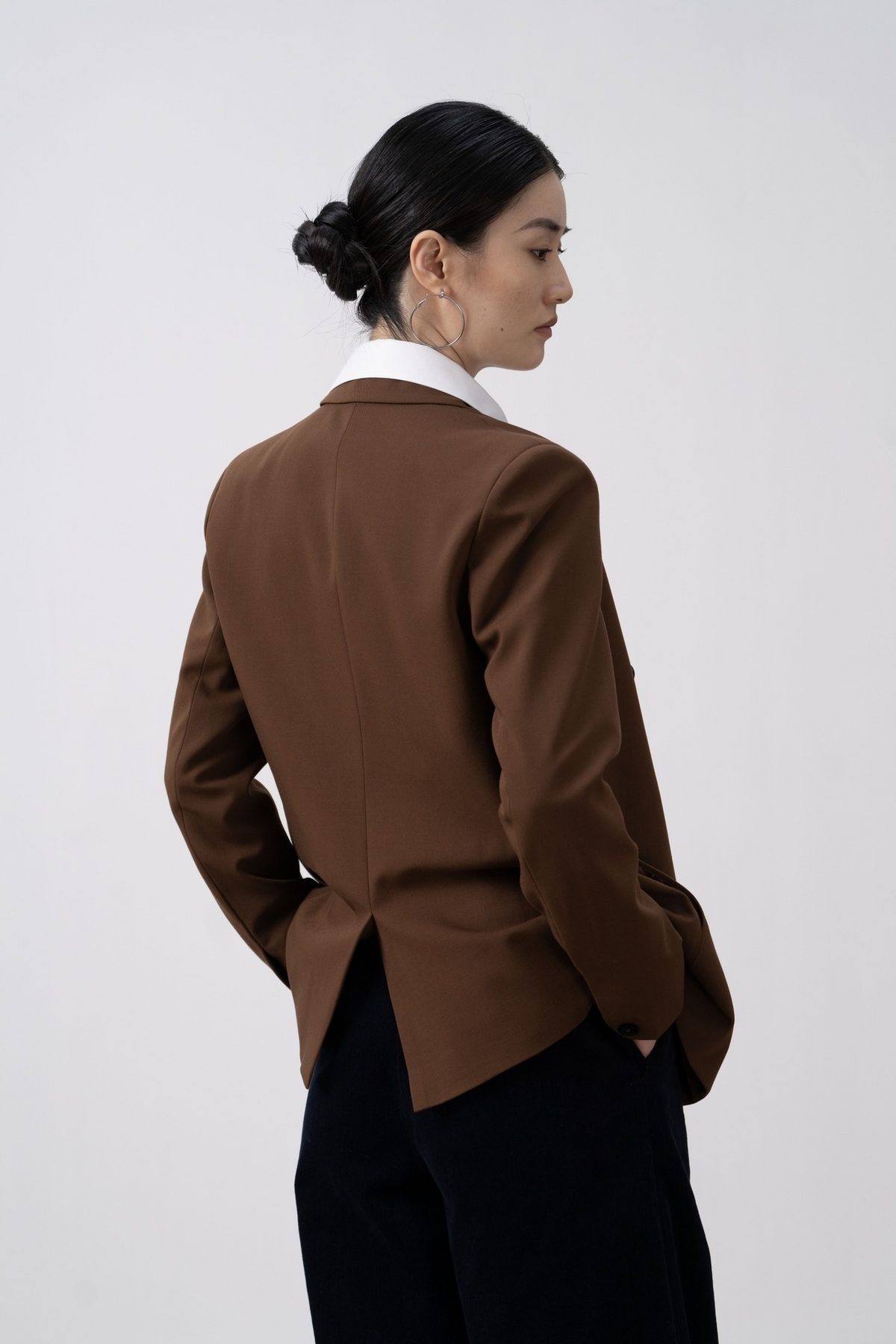 Premium Double-breasted Flared Collar Blazer