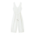 Tencel Linen Blend U-neck Jumpsuit